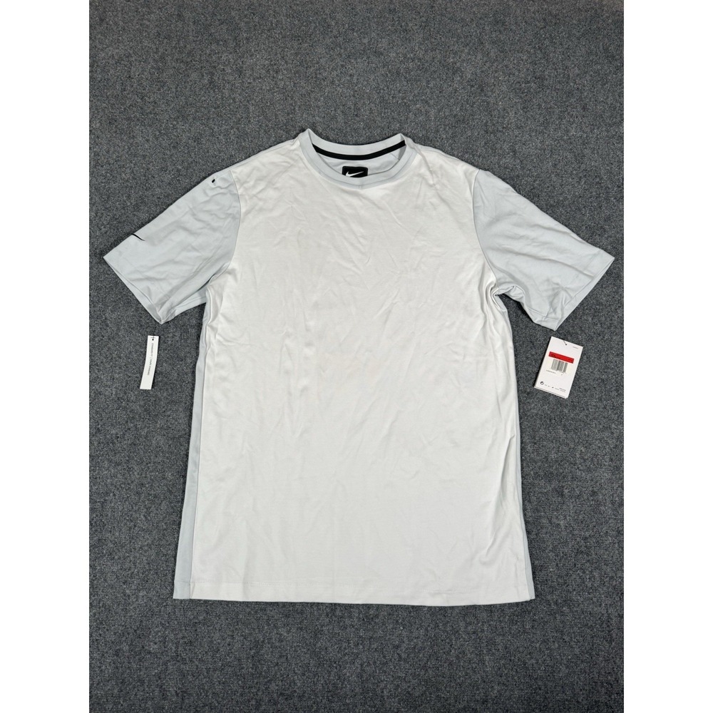 Nike Sportswear Tech Pack Shirt Men Large Blue White Short Sleeve AR1580-043 NWT